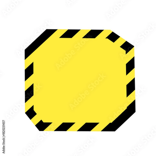Obraz warning frame vector
