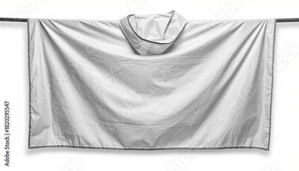 Fototapeta Rain poncho image on white background