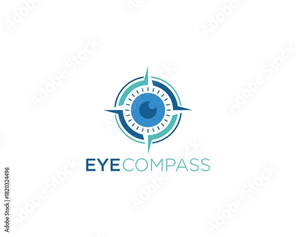 Obraz Eye compass logo