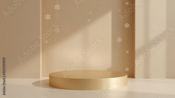 Obraz Luxury Winter Podium Setup