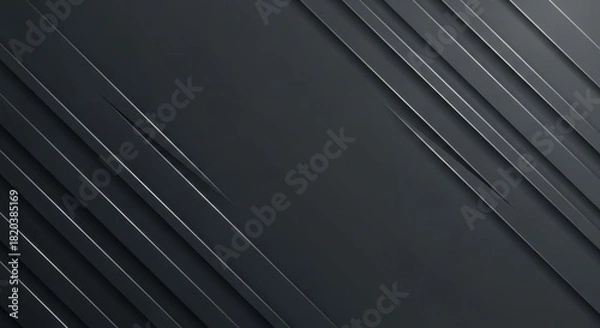 Fototapeta Sleek Dark Diagonal Lines Modern Abstract Background