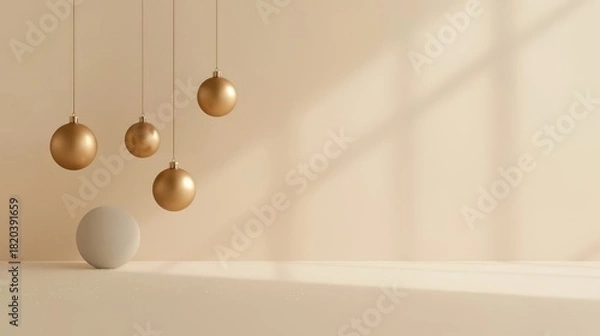 Obraz Modern Elegant Holiday Ornaments