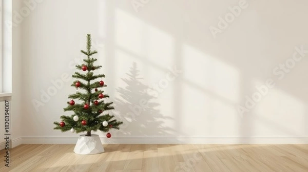 Obraz Scandinavian Minimal Christmas Tree