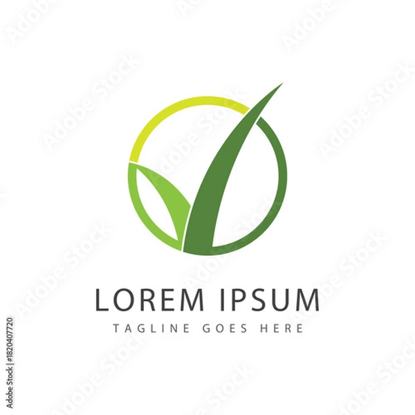 Obraz Grass logo vector and symbol design