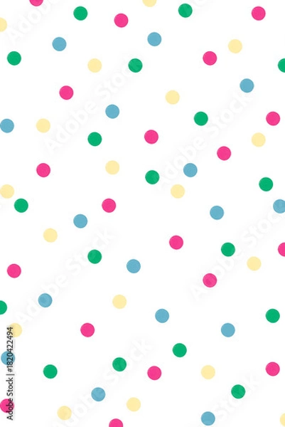 Obraz Colorful polka dot patterned background design element