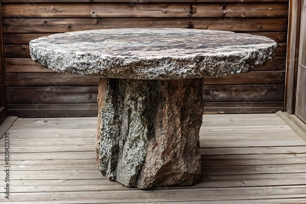 Fototapeta old stone bench