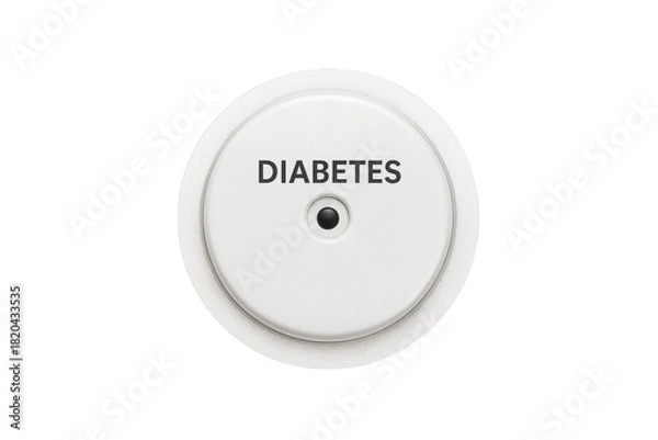 Fototapeta Diabetes continuous glucose monitoring sensor device health technology