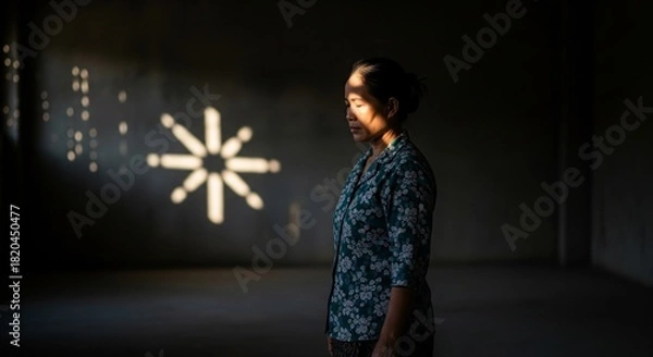 Fototapeta Your Light Finds Its Way Through the Cracks