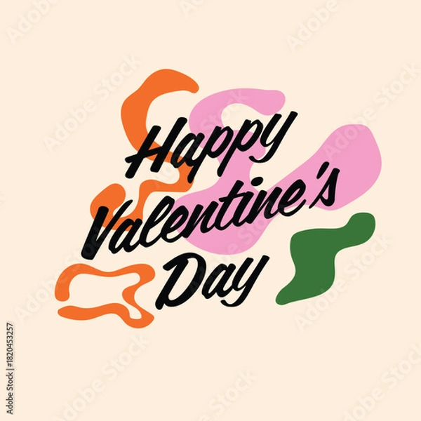Obraz Happy Valentines Day templates for social media posts, cover, poster, banners, marketing, sales promotion and card design. Vector backgrounds.