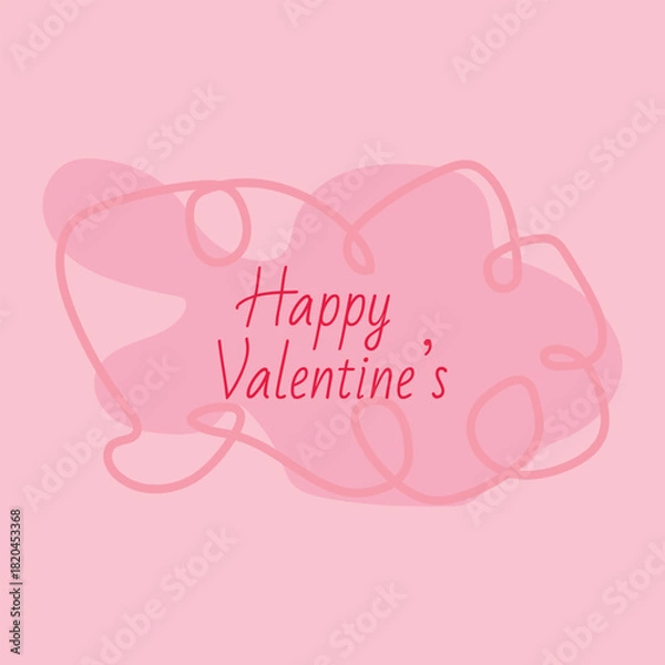 Obraz Happy Valentines Day templates for social media posts, cover, poster, banners, marketing, sales promotion and card design. Vector backgrounds.