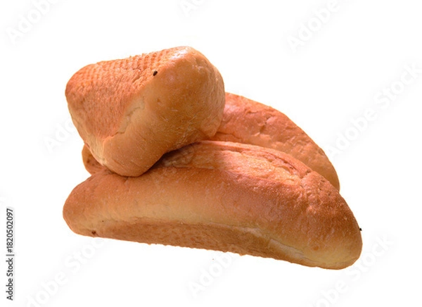 Obraz bread isolated on white background