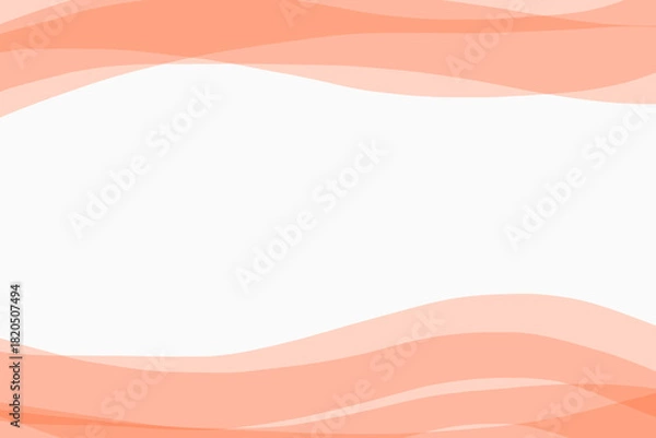 Fototapeta オレンジ色のウエーブ柄のタイトルバックイメージ