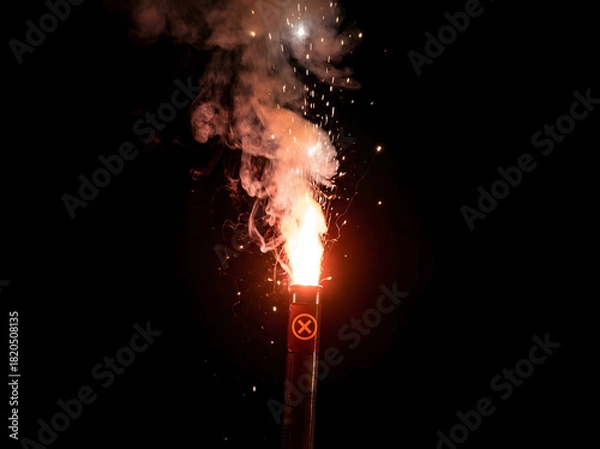 Obraz Flares are a standard international signal used around the world to signal distress.