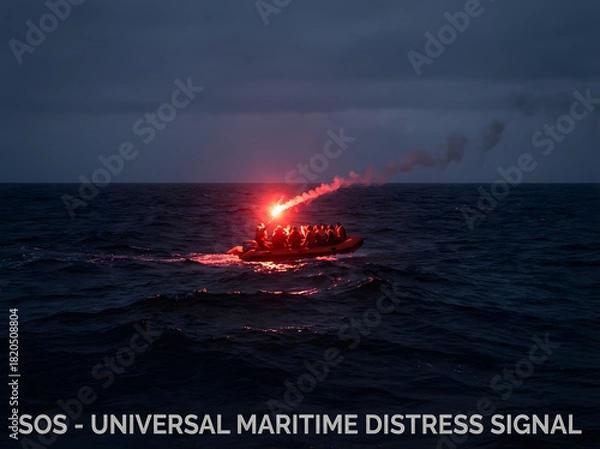 Obraz Flares are a standard international signal used around the world to signal distress.