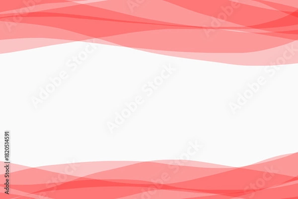 Fototapeta 赤色のウエーブ柄のタイトルバックイメージ