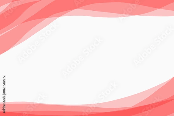 Fototapeta 赤色のウエーブ柄のタイトルバックイメージ