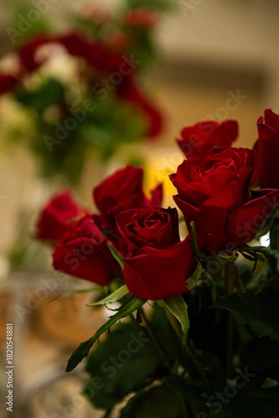 Obraz クリスマスツリーと飾り