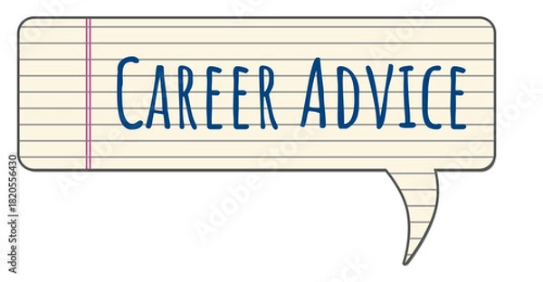 Fototapeta Career Advice Notebook Texture Comment Symbol Text 