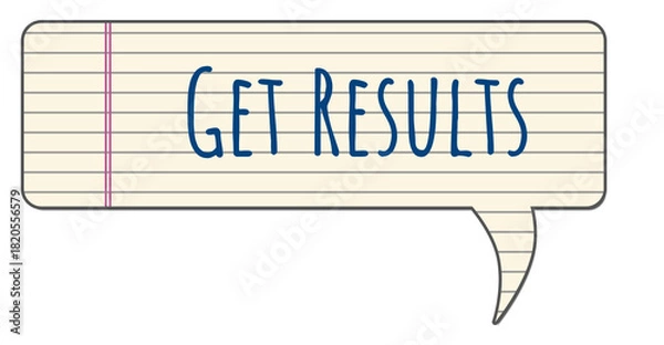 Fototapeta Get Results Notebook Texture Comment Symbol Text 