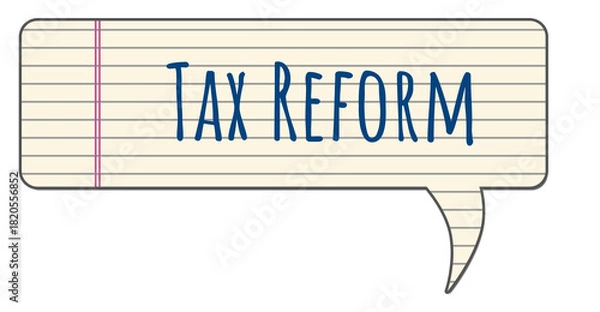 Fototapeta Tax Reform Notebook Texture Comment Symbol Text 