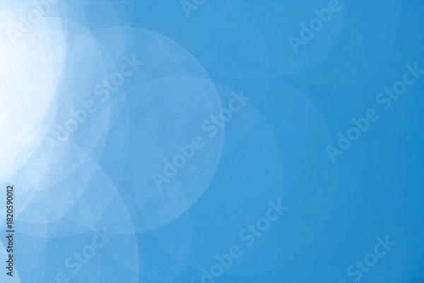 Obraz 青い背景の玉ボケ	