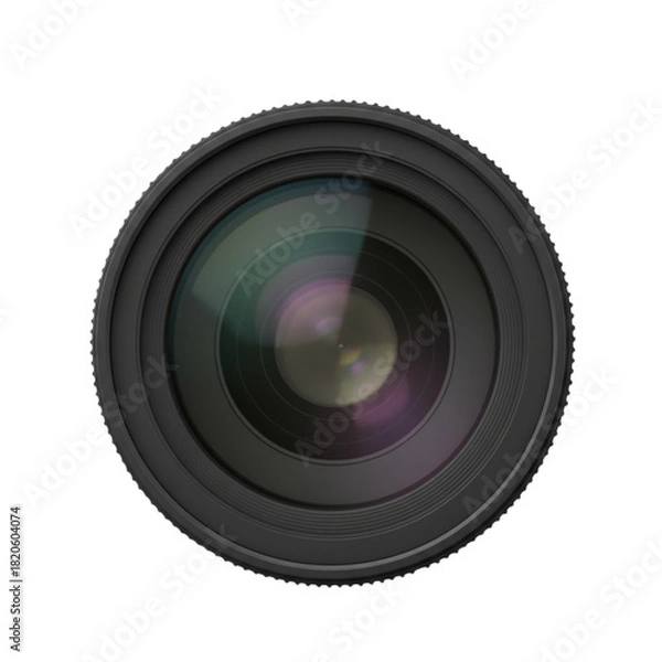 Obraz Camera Lens Front Element isolated on transparent background