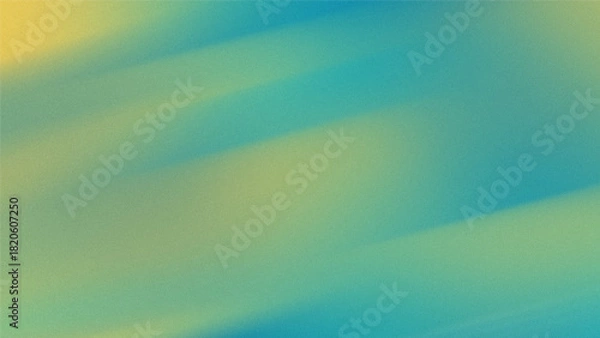 Fototapeta Abstract textured wave pattern in blue, green, and yellow tones.