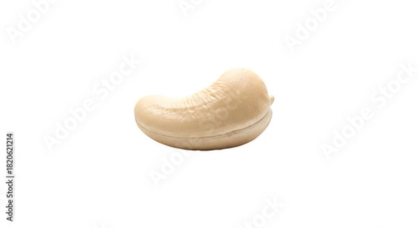 Fototapeta Single cashew nut, isolated on transparent background