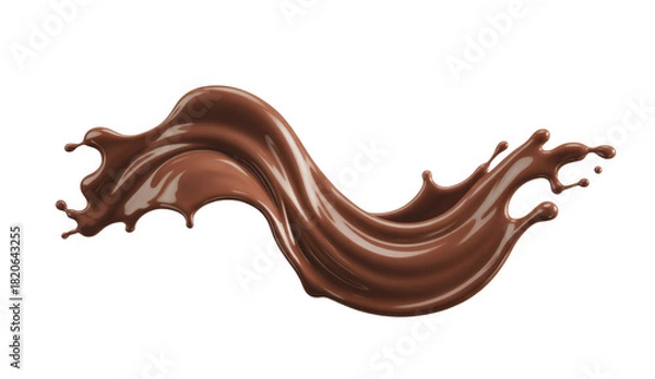 Obraz chocolate splash on transparent background