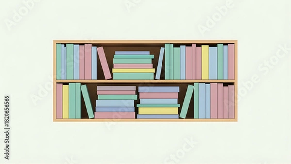 Fototapeta A bright, colorful, and creative design concept for education. This artistic back to school collection background offers an abstract contrast, perfect for a business class backdrop