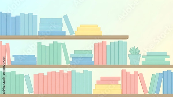 Fototapeta Creative, artistic design colorful, colored book collection. Bright abstract backdrop for education, back to school, business, class concept. Subtle contrast background, almost checkered, quality