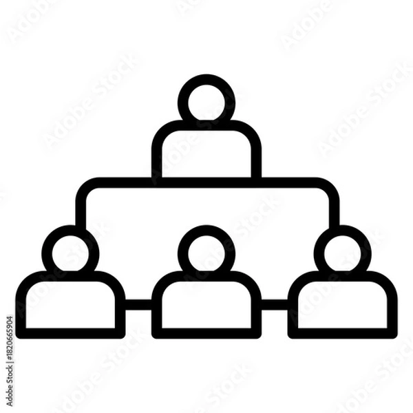 Fototapeta Executive vector line icon design