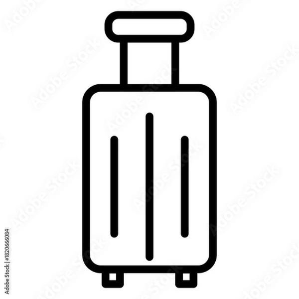 Obraz Luggage vector line icon design