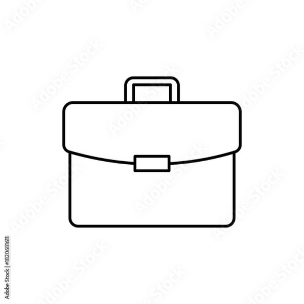 Obraz Briefcase icon isolate on white background.