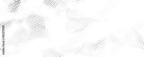Obraz Comic dotted halftone fluid textured background. Half tone pixelated abstract texture for presentations, banners, comic design