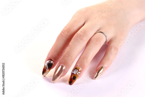 Obraz ネイルをした女性の手