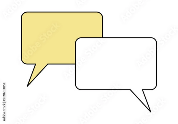 Obraz Communication icon. Flat vector illustration.