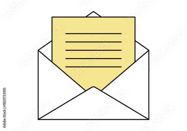 Obraz Letter message icon. Vector illustration.