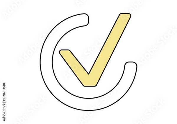 Obraz Check mark icon. Vector illustration.