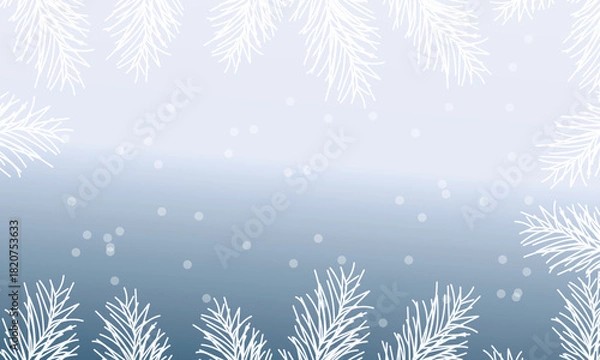 Obraz christmas background with Christmas tree branches