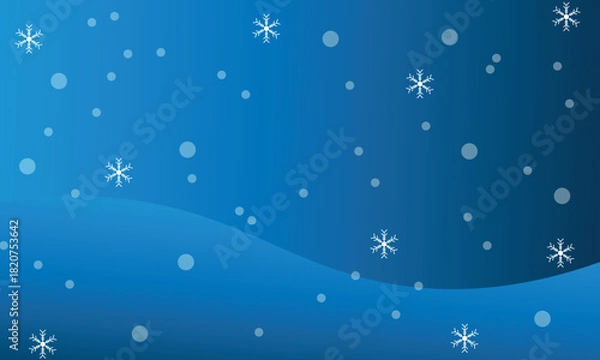 Obraz christmas background with snowflakes