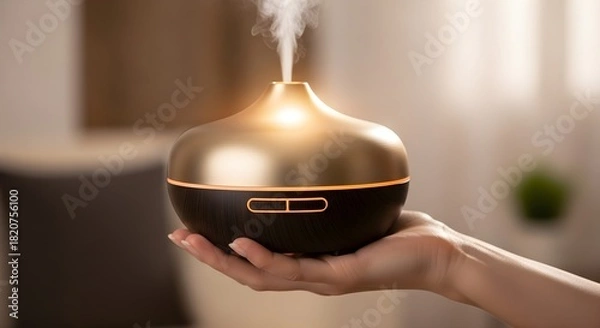 Obraz Aroma Diffuser in Hand for Aromatherapy Wellness