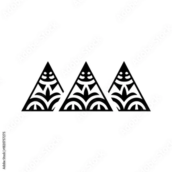 Fototapeta A striking black silhouette of a majestic lion standing proudly isolated on a transparent background showcasing its powerful form and regal presence in silhouette isolated on transparent background