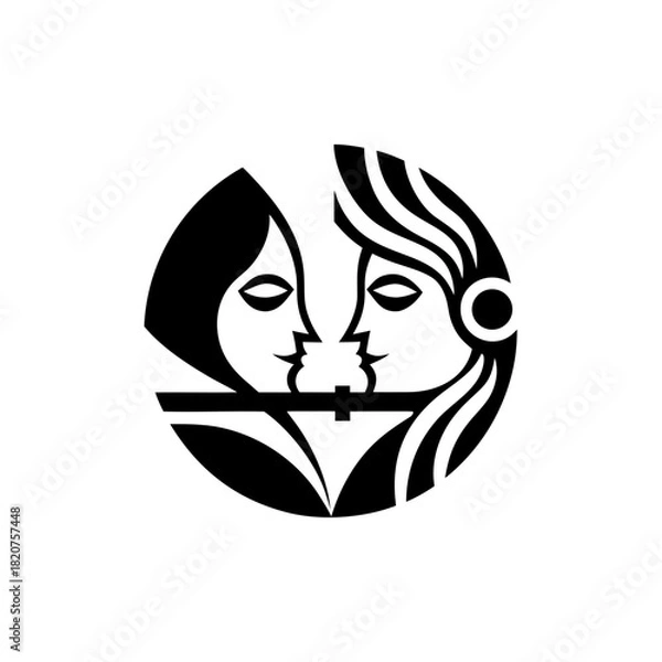 Fototapeta A detailed silhouette of a majestic eagle in flight wings spread wide isolated on transparent background