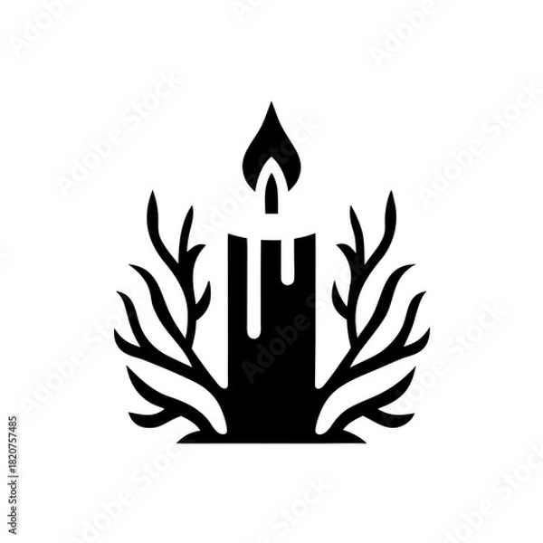 Fototapeta A detailed silhouette of a majestic lion standing proudly its mane flowing isolated on a transparent background for versatile design use silhouette isolated on transparent background