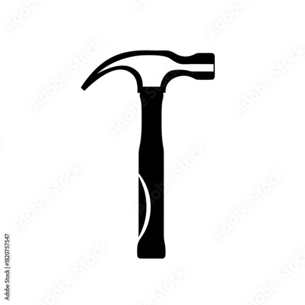 Fototapeta A detailed black silhouette of a majestic eagle in flight wings spread wide isolated on transparent background silhouette