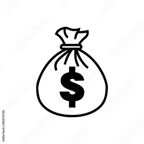 Fototapeta A detailed black silhouette of a majestic stag with large antlers standing proudly isolated on transparent background silhouette