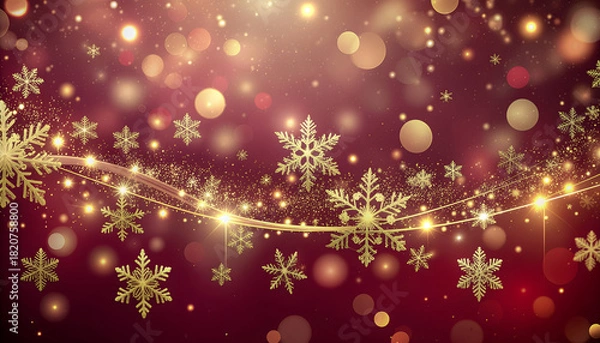 Obraz クリスマスカラーの背景素材