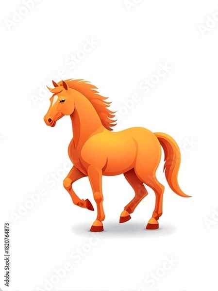 Fototapeta Fire horse - symbol of 2026