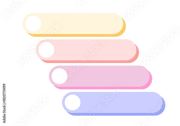 Obraz Infographics template for presentation. Vector illustration.